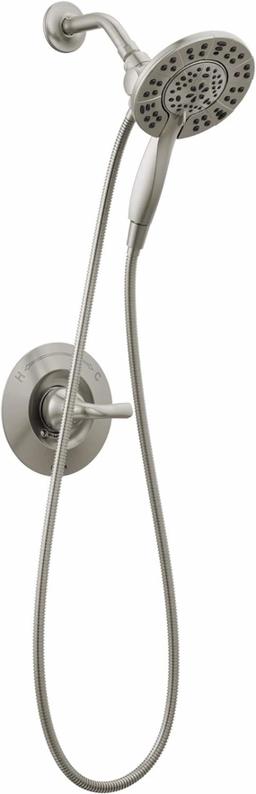 DELTA 142840-SP-I Arvo Tub Shower, SpotShield Brushed Nickel