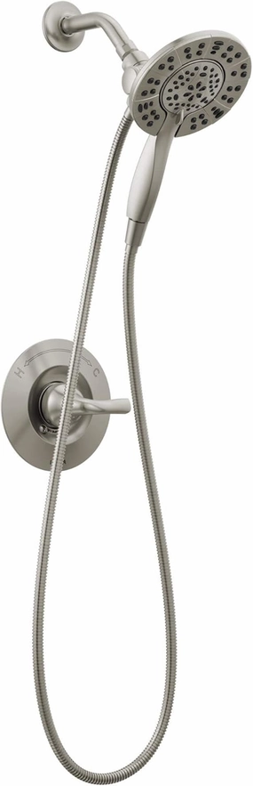 DELTA 142840-SP-I Arvo Tub Shower, SpotShield Brushed Nickel