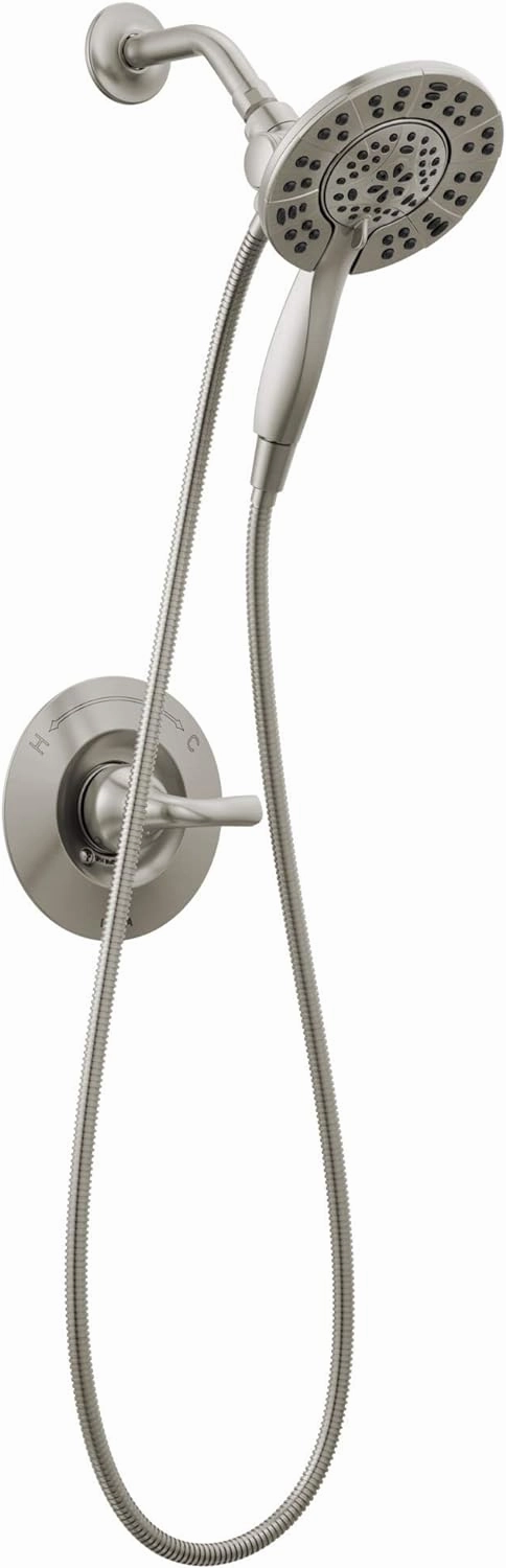 DELTA 142840-SP-I Arvo Tub Shower, SpotShield Brushed Nickel