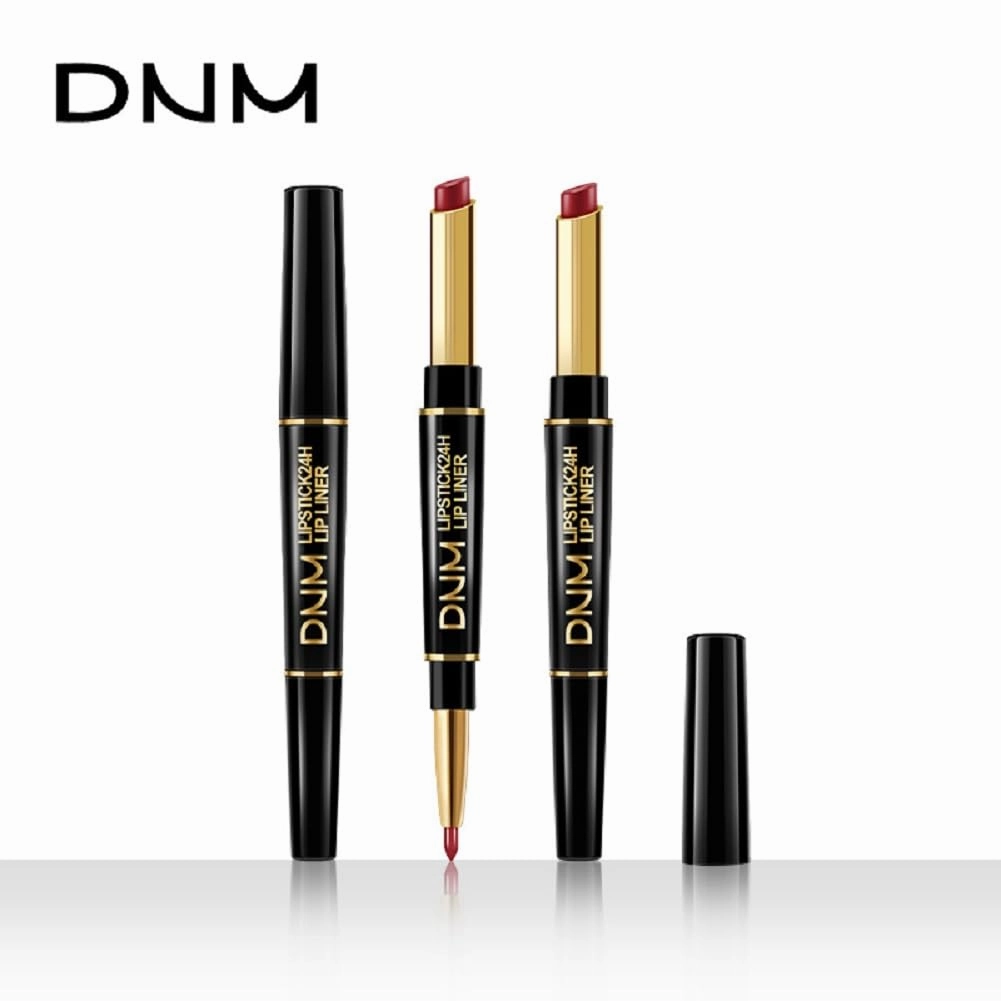 DNM Double head Lip Liner Pearl matte color developing waterproof lip liner (6pcs set 2)