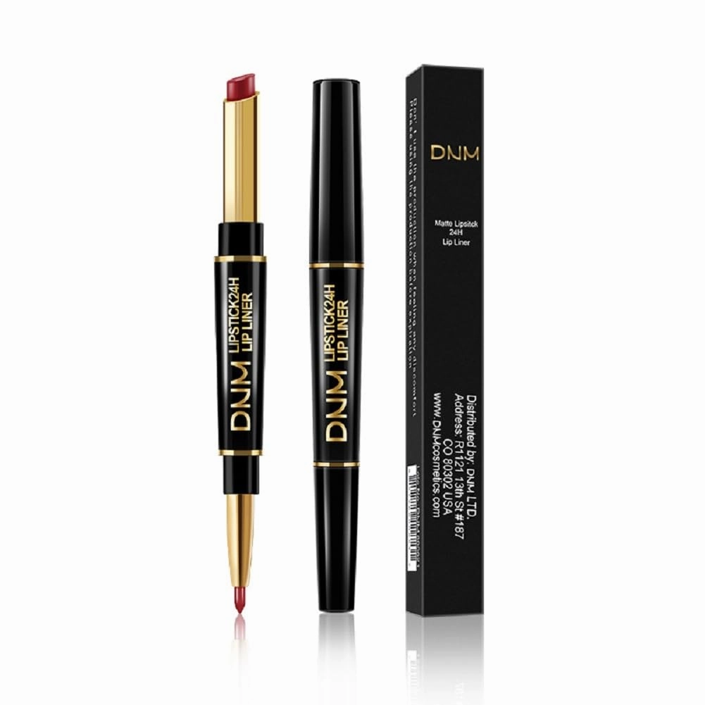 DNM Double head Lip Liner Pearl matte color developing waterproof lip liner (6pcs set 2)