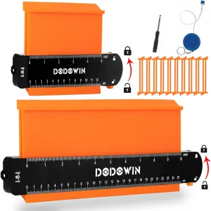dodowin Contour Gauge Tool,Fathers Day Gifts for Men Birthday Dad Husband Him, Super Gauge Shape Outline Tool for Woodworking, Flooring Measure Tools，Anniversary/Boyfriend Gift
