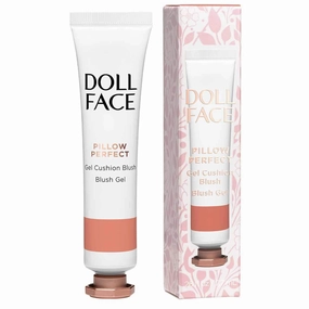 DOLL FACE Liquid Blush for Cheeks | Pillow Perfect Gel Cushion Blush | Cream Blusher Makeup | Lightweight, Blendable & Buildable Natural Radiance (Whisper)