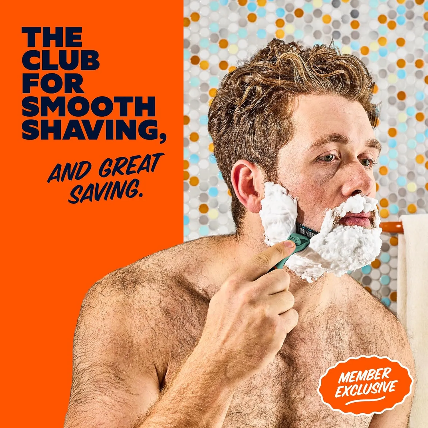 Dollar Shave Club | The Member Exclusive Shave Set | 4 Swift Rinse Refill Cartridges, 1 Handle (Green), 1 Shave Butter 3 ounce, 1 Razor Cover