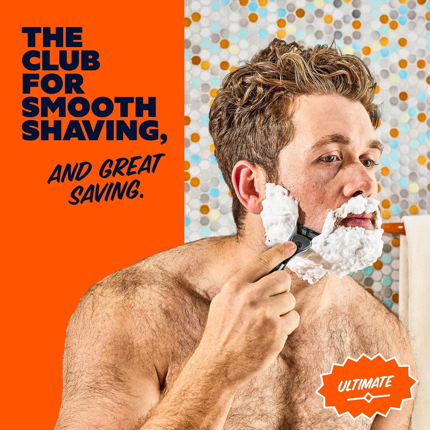 Dollar Shave Club Ultimate Set | 4 Swift Rinse Refill Cartridges, 1 Handle, 1 Prep Scrub 3 oz, 1 Shave Cream 6 oz, 1 Post Shave Dew 3.4 oz