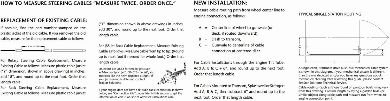 Dometic SeaStar Safe-T Quick Connect Rotary Steering Kit, SS137XX