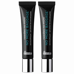 Dr. Brandt Needles No More, No More Baggage - 0.5 oz, Pack of 2 - Minimizes Under-Eye Bags, Puffiness & Dark Circles