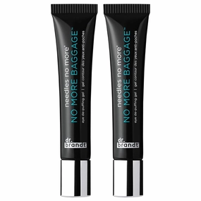 Dr. Brandt Needles No More, No More Baggage - 0.5 oz, Pack of 2 - Minimizes Under-Eye Bags, Puffiness & Dark Circles