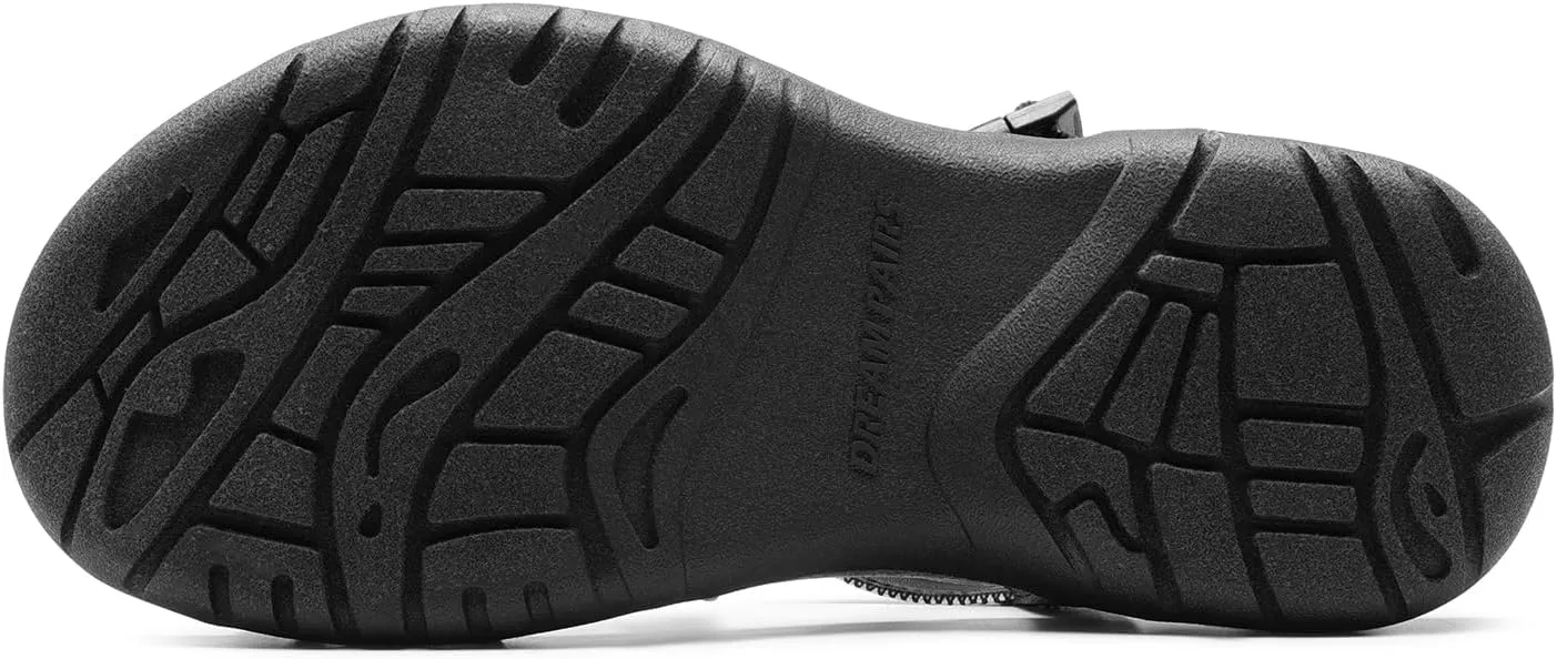 DREAM PAIRS Women's Comfort Walking Sport Athletic Sandals With Arch Support Elastic Strap Casual Hiking Outdoor Beach Summer Shoes