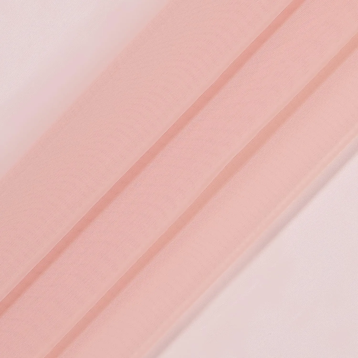 Eclipse Kiara Modern Sheer Voile Light Filtering Grommet Window Curtains for Bedroom (2 Panels), 54 in x 84 in, Blush Pink
