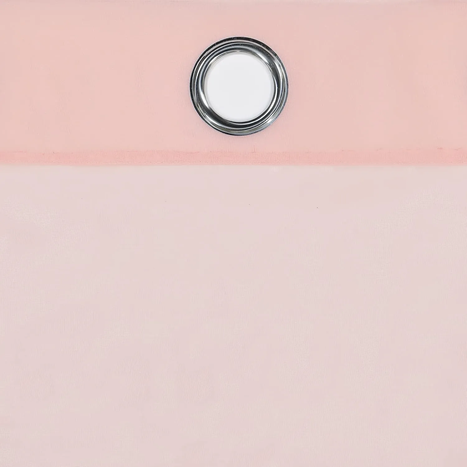 Eclipse Kiara Modern Sheer Voile Light Filtering Grommet Window Curtains for Bedroom (2 Panels), 54 in x 84 in, Blush Pink