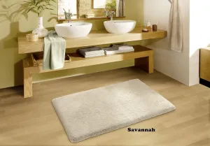 Eco Living Bamboo Cotton Contour/Pedestal Rug - Savannah Beige (27.6 X 47.2 in)