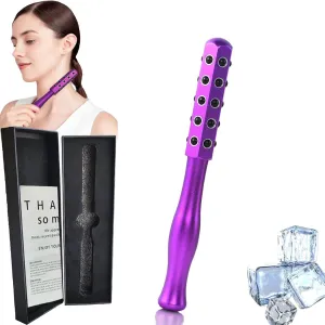 Elarique Glow Sculpt - Premium Beauty Roller, Facial Massaging Tool with 30 Germanium Stones, Cooling & Sculpting for Skincare (2pcs) (Color 2)
