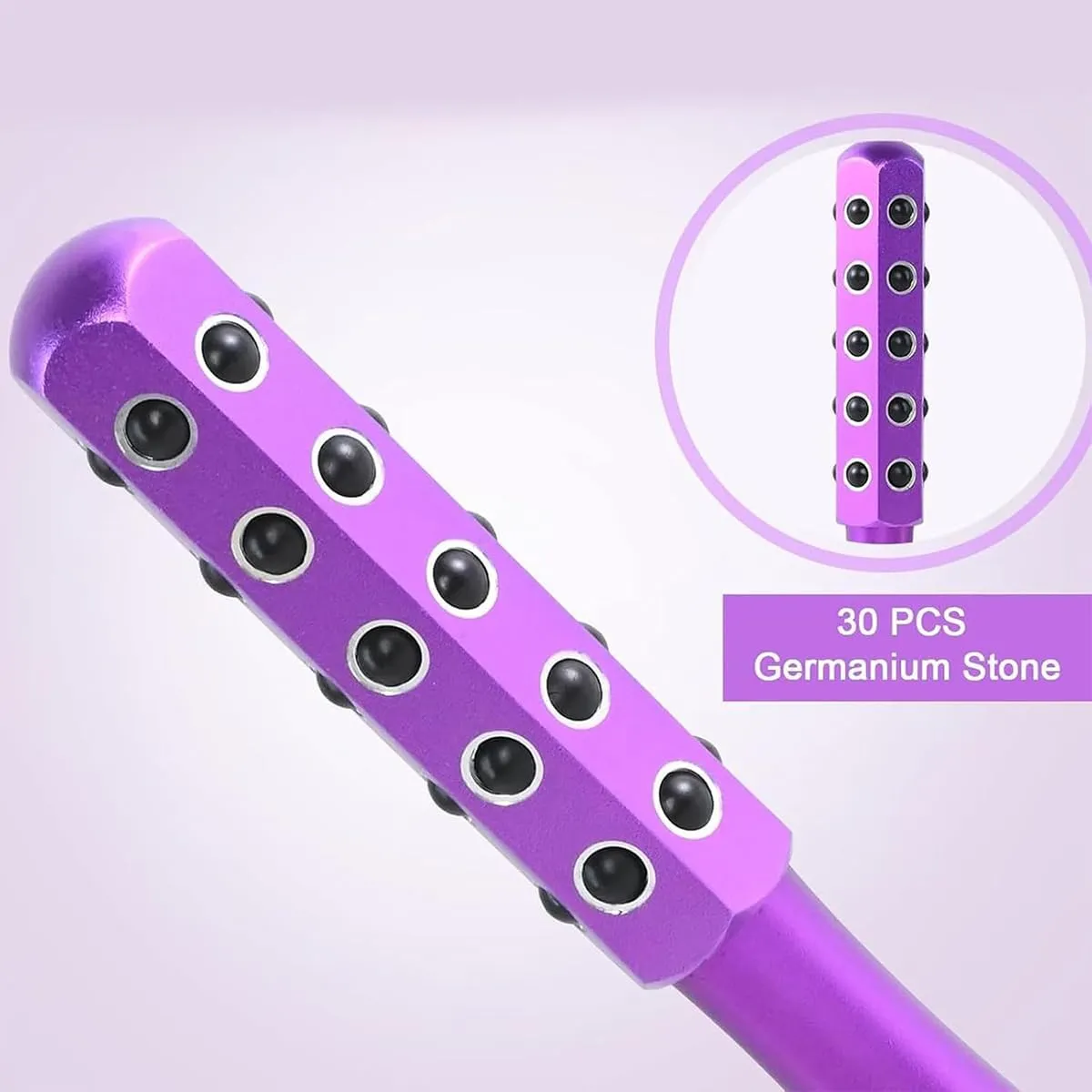 Elarique Glow Sculpt - Premium Beauty Roller, Facial Massaging Tool with 30 Germanium Stones, Cooling & Sculpting for Skincare (2pcs) (Color 2)