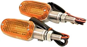 Emgo 61-75660 Mark II Amber Mini Decorative Turn Signal Light Polished Finish