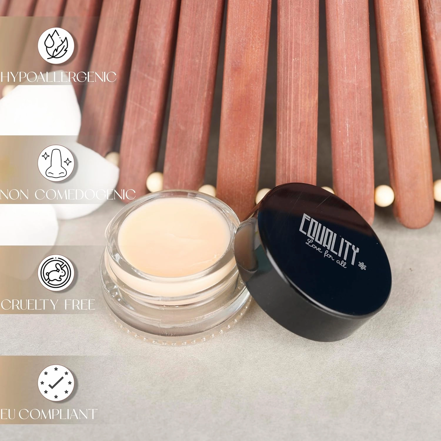 EQUALITY Lip Balm – Hydrating & Nourishing Formula, Rich in Antioxidants & Essential Fatty Acids – Paraben-Free, Lightweight & Smooth Application – Sheer Clear 5g / 0.17oz