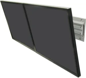 Ergotron – Neo-Flex Dual Monitor Mount, VESA Wall Mount – for 2 Monitors Up to 24 Inches, 0 to 25 lbs Each