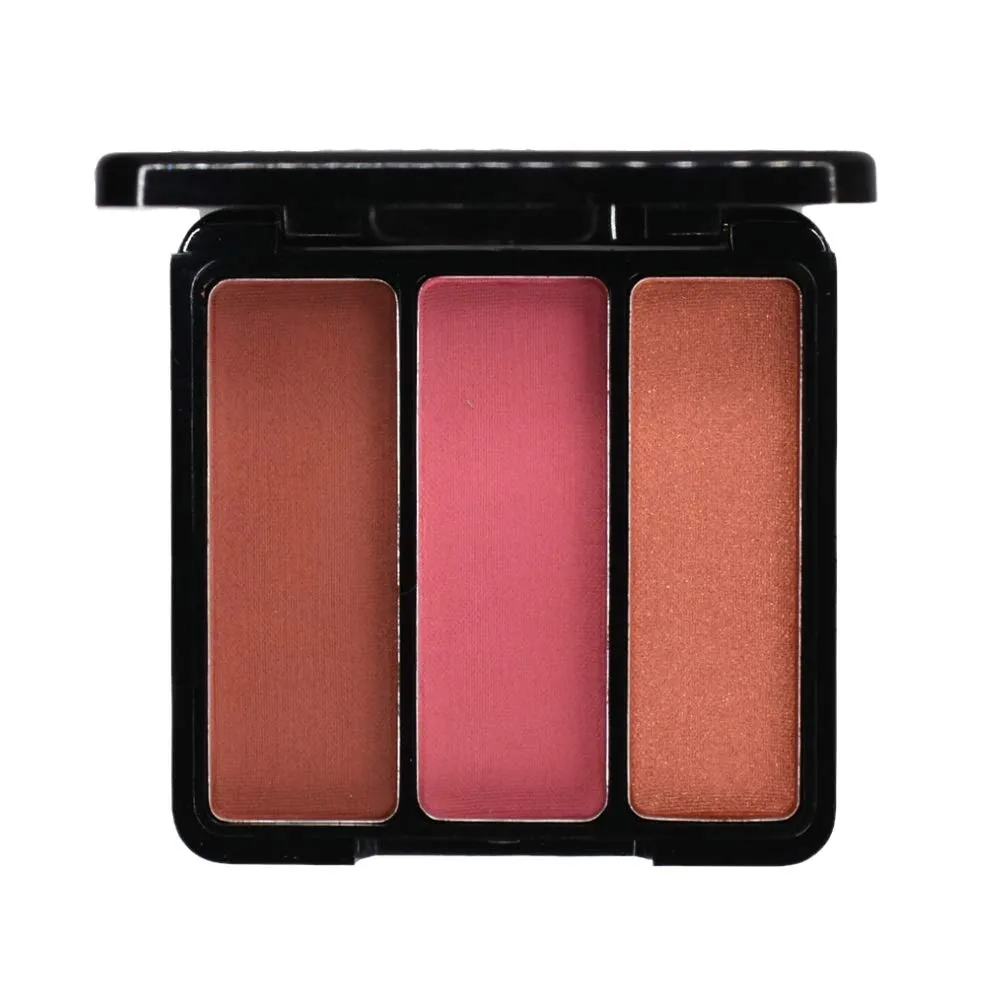 EVE PEARL 5 Pcs Set of Full Coverage Face, Cheek And Lip Collection Skin Care Makeup Complete Set of Foundation Blush Lipstick with Professional Brushes (Dark)
