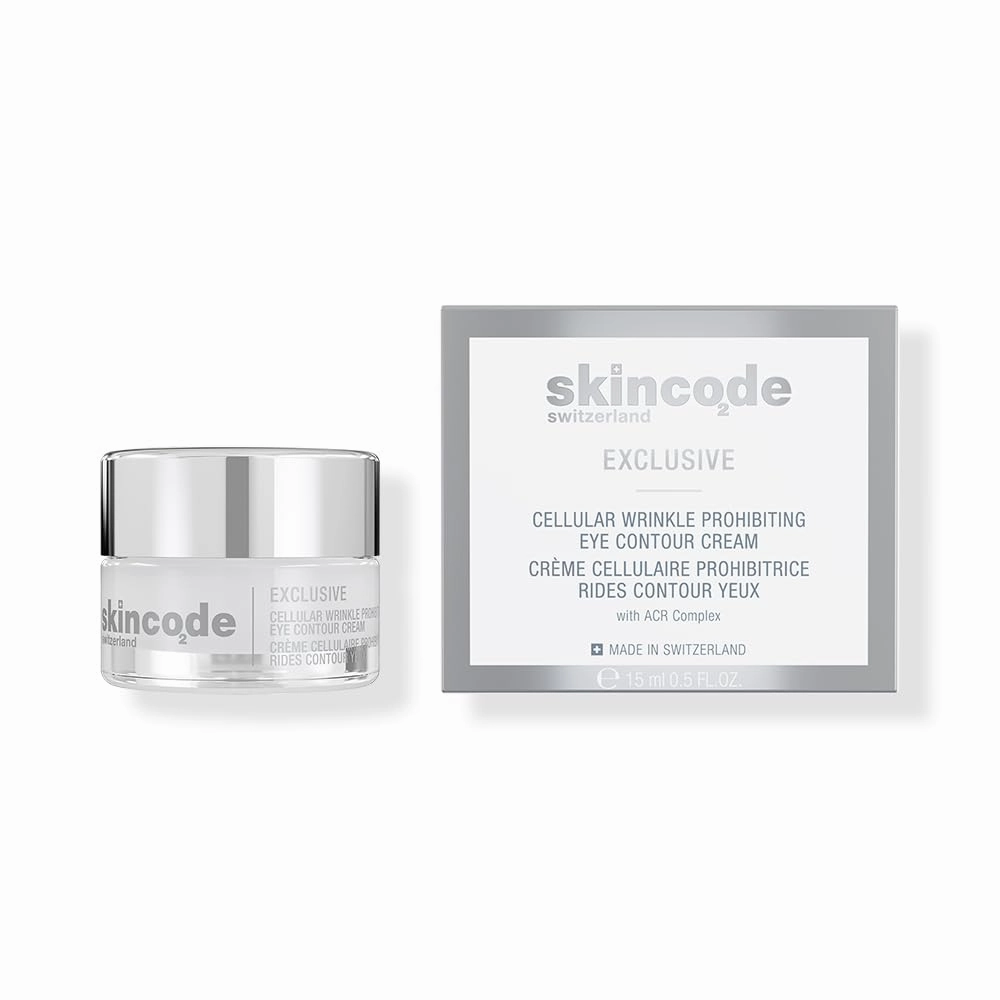 Exclusive Cellular Wrinkle Prohibiting Eye Contour cream - Anti-Aging Eye Cream - Ceramide Boost, Dark Circle Reducer & Puffiness Relief for Youthful Radiance (0.5 Oz / 15 mL)