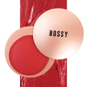 Extremely Bossy By Nature Buttery Blush - Deeply Pigmented, Infused with Kaolin Clay, Macadamia Oil, Squalane (Perseverance - Bright Red)