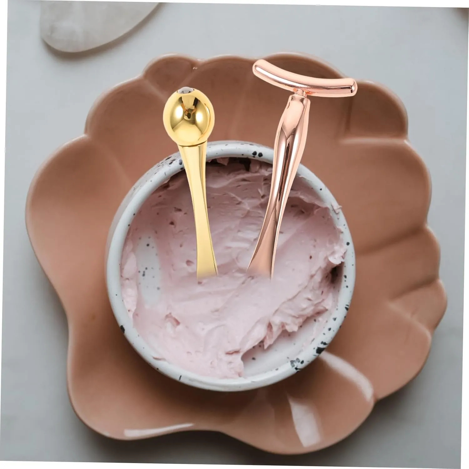 Eye Massage Stick Kit T-shaped Sticks for Face Sculpting Beauty Tools Facial Mask Spoon Women's Beauty Accessories