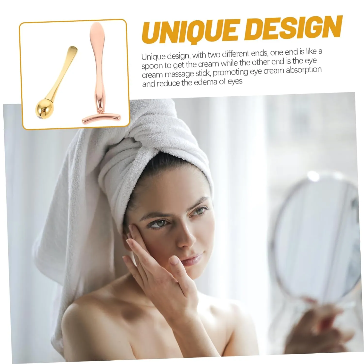Eye Massage Stick Kit T-shaped Sticks for Face Sculpting Beauty Tools Facial Mask Spoon Women's Beauty Accessories