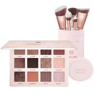 Eyeshadow Palette (Nude) with Contour Brush Set