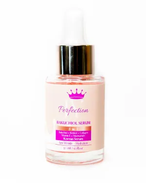 Face Serum,Anti-Aging Serum, Reduces Fine Line and Wrinkles, Hydrates Skin, Bakuchiol, Retinol, Collagen, Vitamin E, Niacinamide, For All Skin Types,100% Natural Vegan 30mL / 1 oz