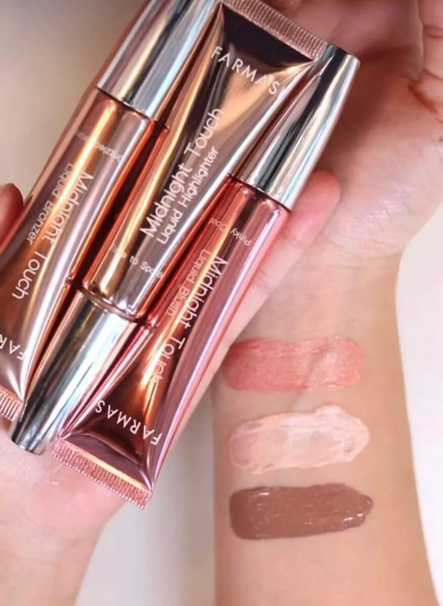FARMASi Midnight Touch Blush, Flushed Cheeks, Liquid Blush Pinky Cloud for a Radiant Glow, Weightless Watercolor Sheer Finish (Pink Blush)