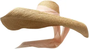 Fedora Straw Sun Hat for Men Women Foldable Roll Up Short Brim Trilby Hat Panama Beach Hat UPF 50  Summer Beach Hat