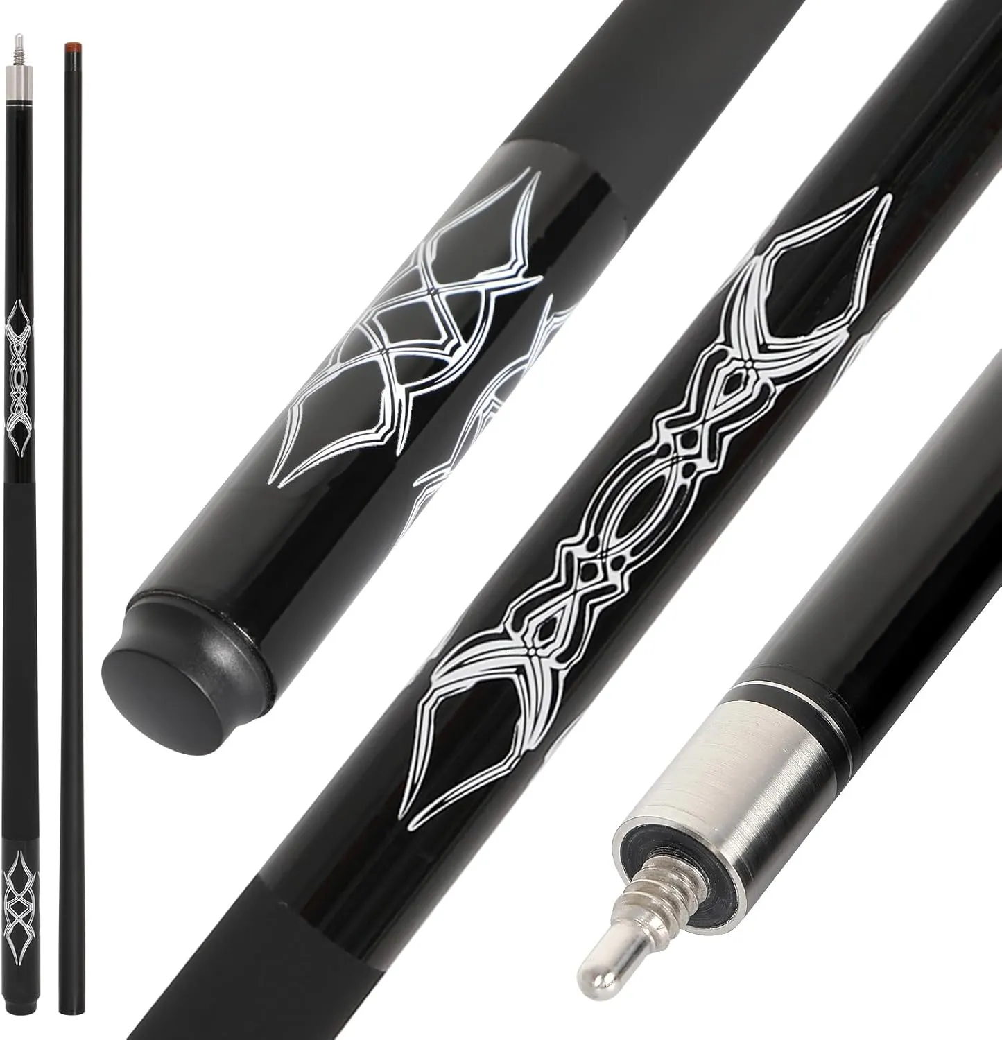 Fiberglass Graphite Composite Billiard Pool Cue Sticks 18oz 19oz 20oz 21oz 58inch