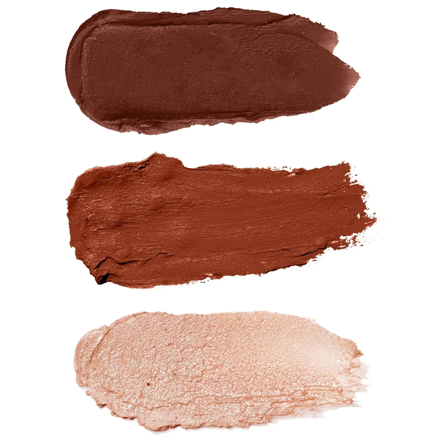 Forever 21 F21 Beauty All Over Sticks, Set of 3 Light Shades w. Bronzer Stick (Fawn), Blush Stick (Petal), Highlighter Stick (Moonstone), Multi-Use Makeup Trio for Face, Cheeks, Contour, Sculp & Glow