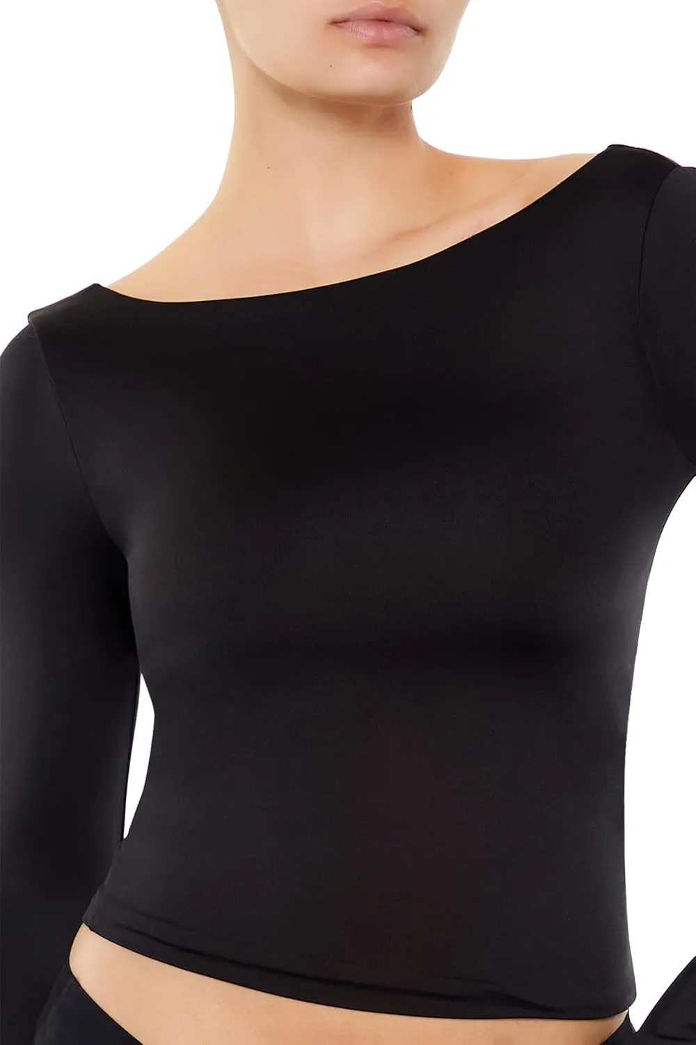 Forever 21 Women's Contour Sculpt Boat Neck Top