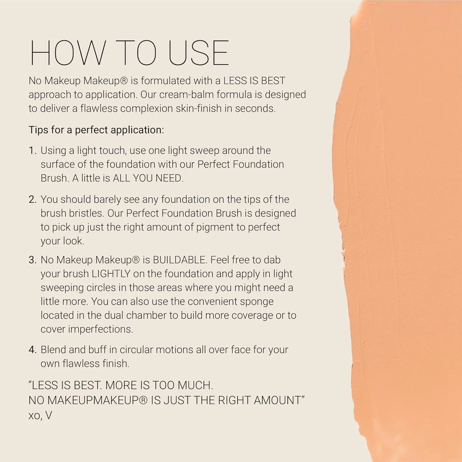 Foundation by No Makeup Makeup | Conceal & Correct with Long-Lasting, Buildable Formula & Lightweight Soft Finish | Cruelty-Free, Vegan, Fragrance-Free | Light