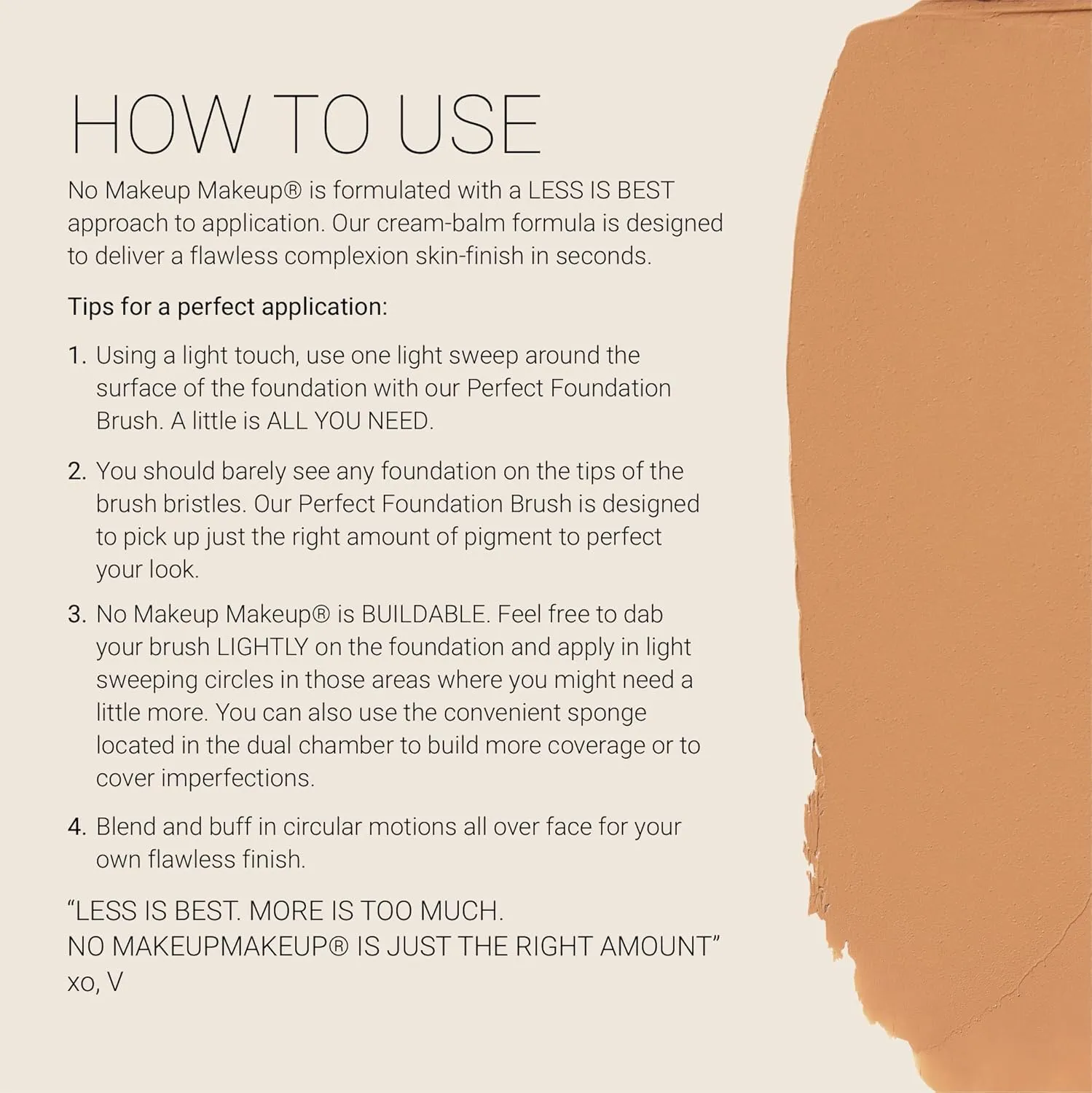 Foundation by No Makeup Makeup | Conceal & Correct with Long-Lasting, Buildable Formula & Lightweight Soft Finish | Cruelty-Free, Vegan, Fragrance-Free | Natural