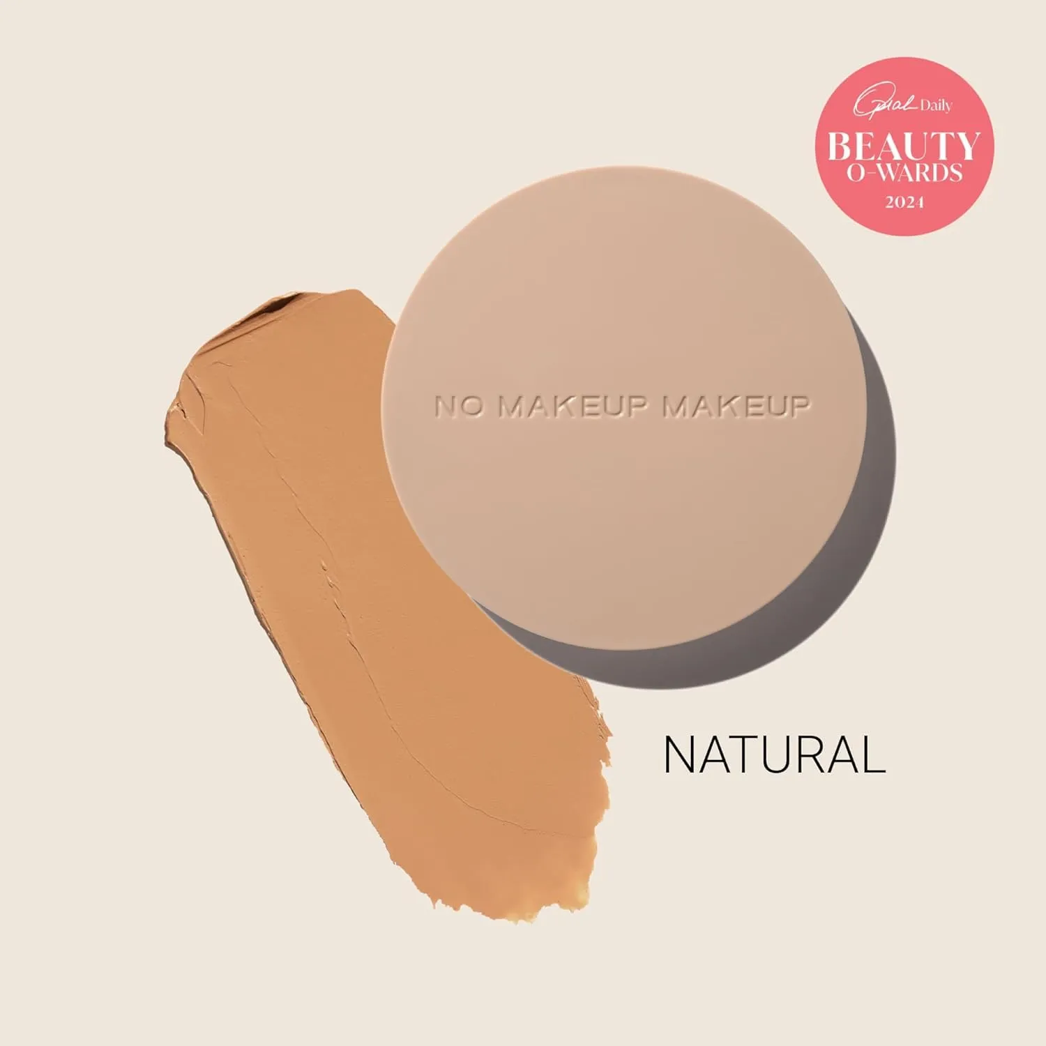 Foundation by No Makeup Makeup | Conceal & Correct with Long-Lasting, Buildable Formula & Lightweight Soft Finish | Cruelty-Free, Vegan, Fragrance-Free | Natural