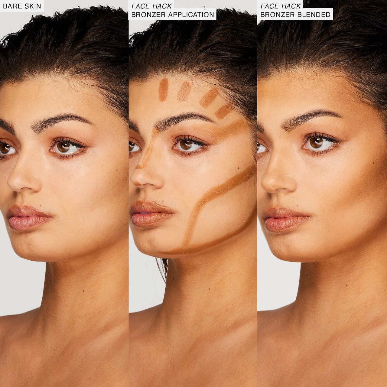 Freck Beauty FACE HACK Precision Sculpting Bronzer Stick – Creamy Buildable Formula, Natural Skin-Like Finish, Almond Tip Applicator, Vegan & Cruelty-Free | MEDIUM TAN (Golden Warm Undertone)