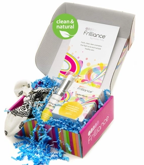 Frilliance Teen Skin & Glow Gift Set Beauty Bundle, Cruelty-Free Hypo-Allergenic Rosy Glow Cream, Primer & Serum, and Bandana