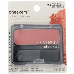 Frohmen CoverGirl Cheekers Blush, Pretty Peach [150], 0.12 oz (Pack of 3)