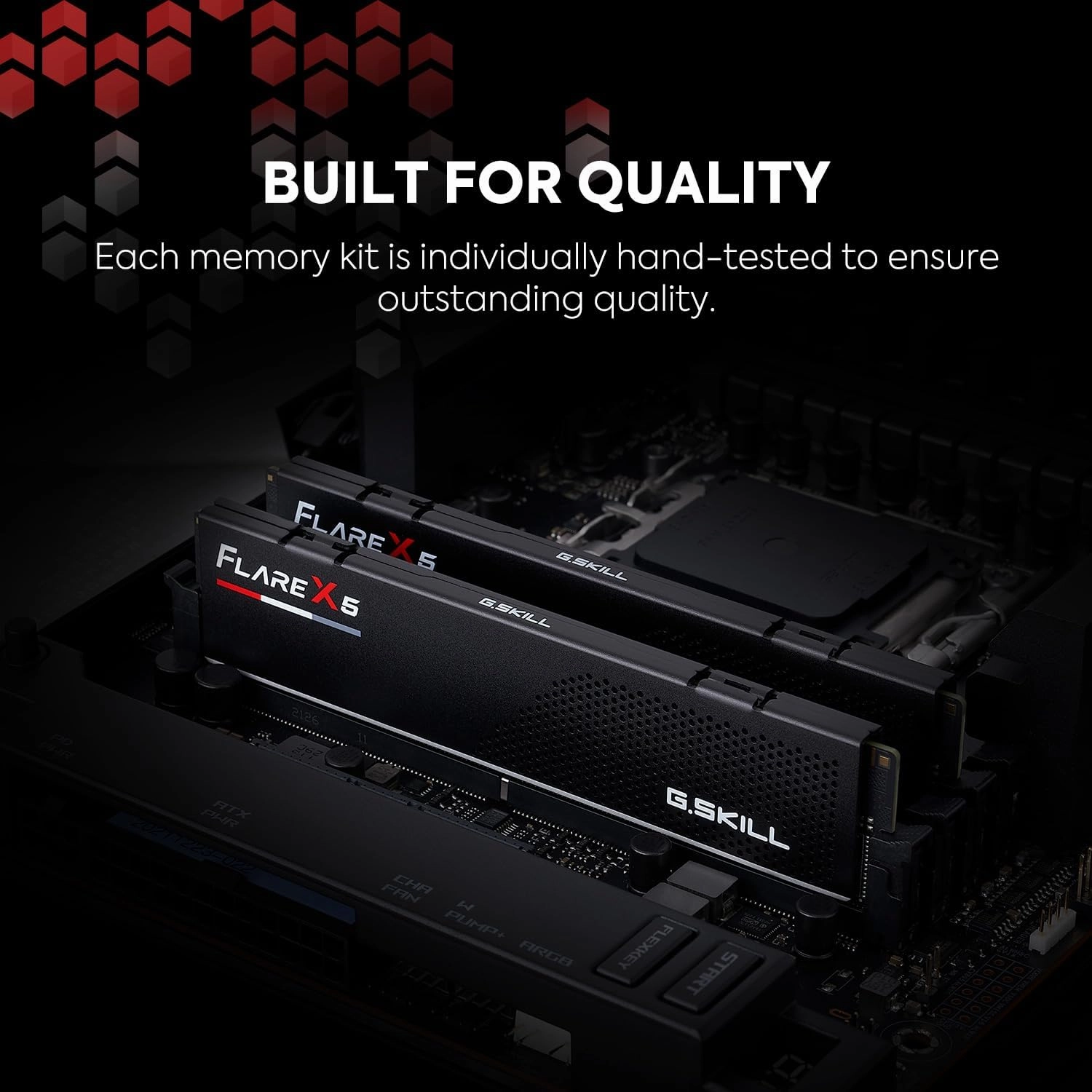 G.SKILL Flare X5 Series (AMD Expo) DDR5 RAM 32GB (2x16GB) 6000MT/s CL30-36-36-96 1.35V Desktop Computer Memory UDIMM - Matte Black (F5-6000J3036F16GX2-FX5)