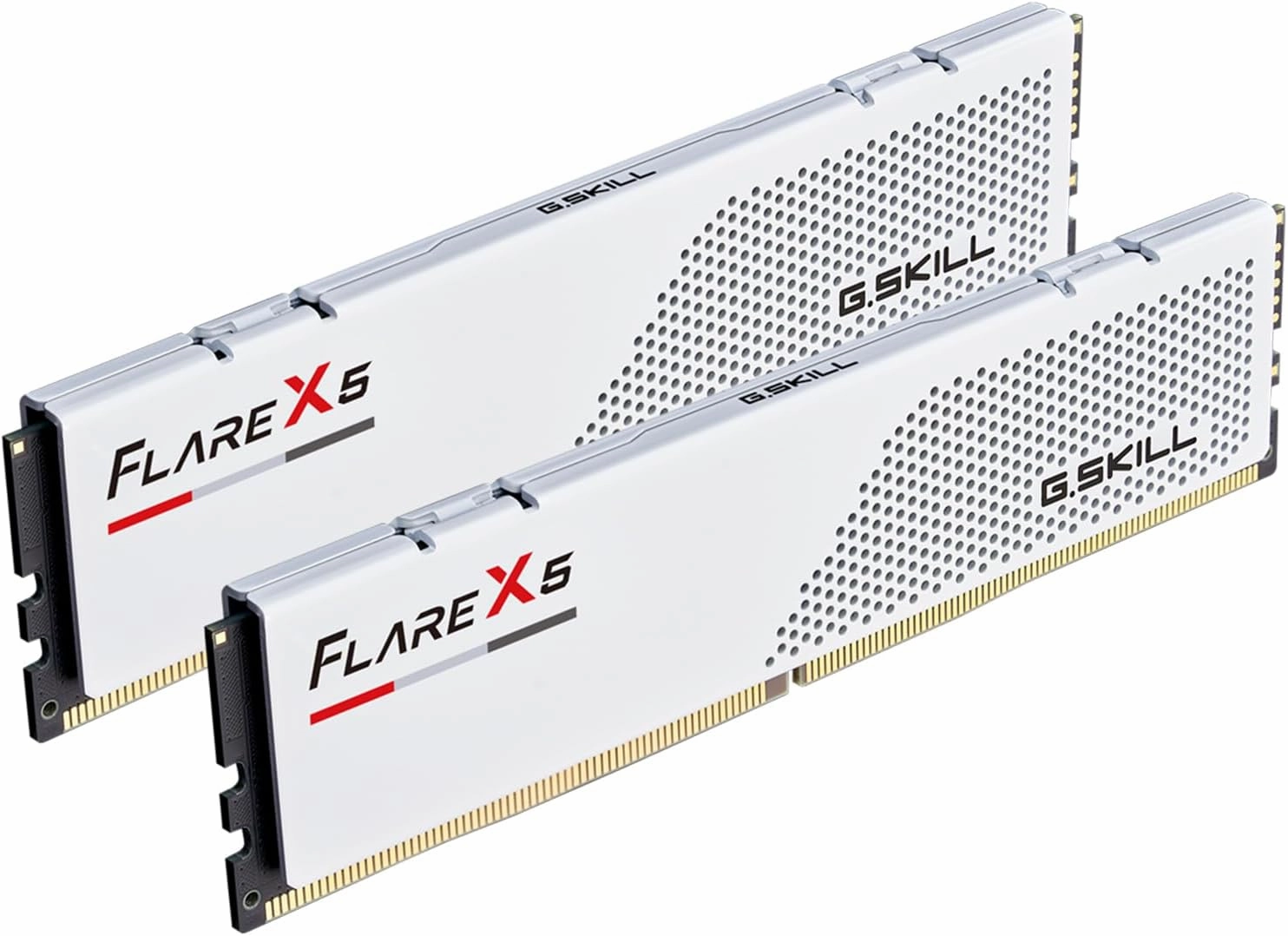G.SKILL Flare X5 Series (AMD Expo) DDR5 RAM 64GB (2X 32GB) 6000MT/s CL28-36-36-96 1.40V Desktop Computer Memory U-DIMM - Matte White (F5-6000J2836G32GX2-FX5W)
