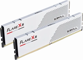G.SKILL Flare X5 Series (AMD Expo) DDR5 RAM 64GB (2X 32GB) 6000MT/s CL28-36-36-96 1.40V Desktop Computer Memory U-DIMM - Matte White (F5-6000J2836G32GX2-FX5W)
