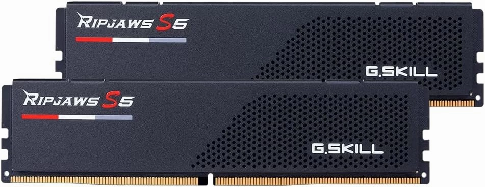G.SKILL Ripjaws S5 Series (Intel XMP 3.0) DDR5 RAM 64GB (2x32GB) 6800MT/s CL34-45-45-108 1.40V Desktop Computer Memory UDIMM - Matte Black (F5-6800J3445G32GX2-RS5K)
