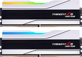 G.SKILL Trident Z5 Neo RGB Series (AMD Expo) DDR5 RAM 32GB (2x16GB) 6000MT/s CL30-36-36-96 1.35V Desktop Computer Memory UDIMM - Matte White (F5-6000J3036F16GX2-TZ5NRW)