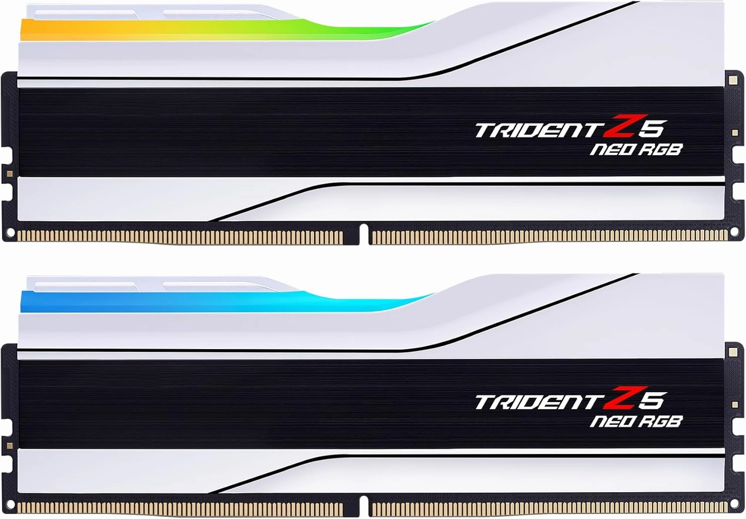 G.SKILL Trident Z5 Neo RGB Series (AMD Expo) DDR5 RAM 32GB (2x16GB) 6000MT/s CL30-36-36-96 1.35V Desktop Computer Memory UDIMM - Matte White (F5-6000J3036F16GX2-TZ5NRW)