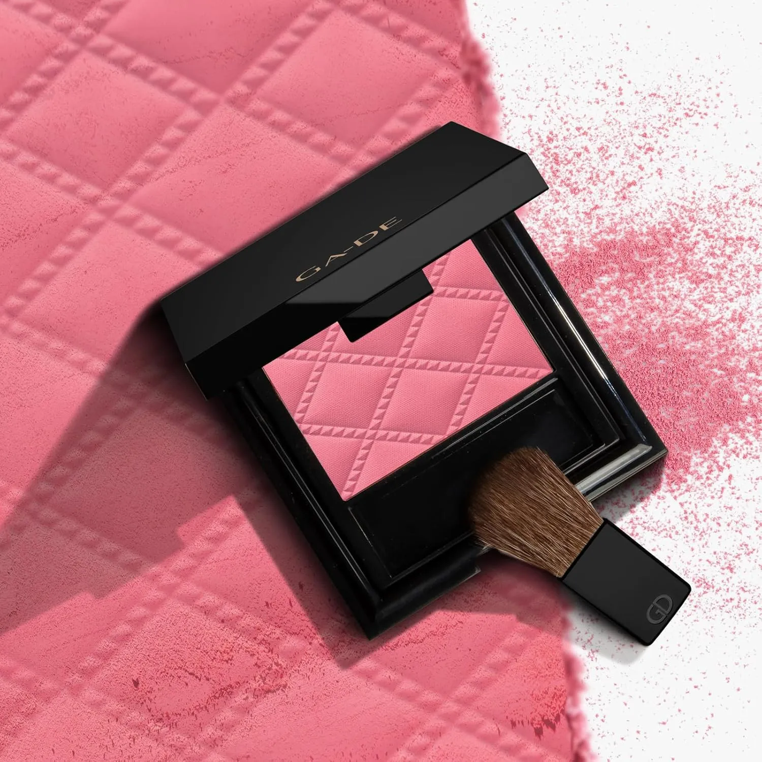 GA-DE Idyllic Soft Satin Blush Powder, 46 - Makeup Powder for Cheeks - Silky Color, Buildable Texture, Sheer to Dramatically Flushed Look - 0.28 oz