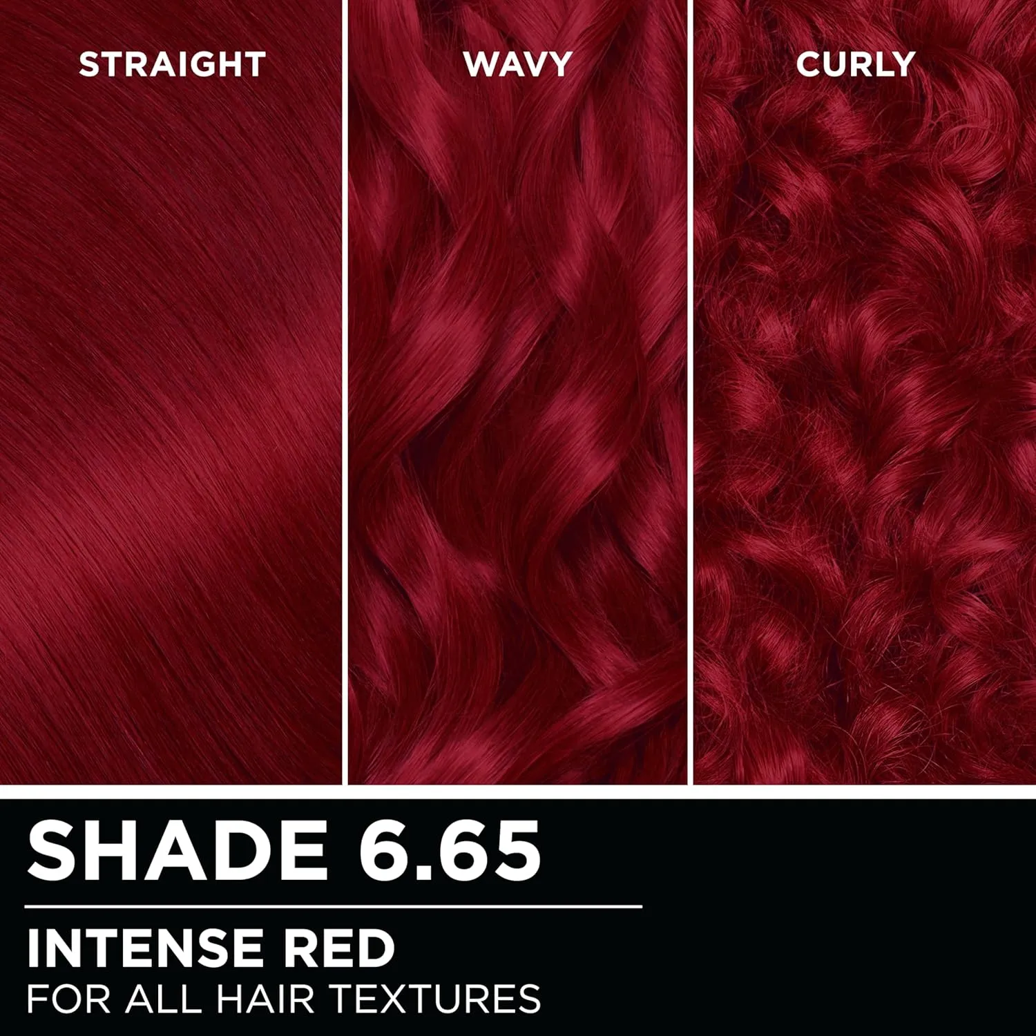 Garnier Olia Hair Color, Oil Powered Ammonia Free Permanent Hair Dye for Long-Lasting Color, 6.65 Intense Red, 2 Dye Kits