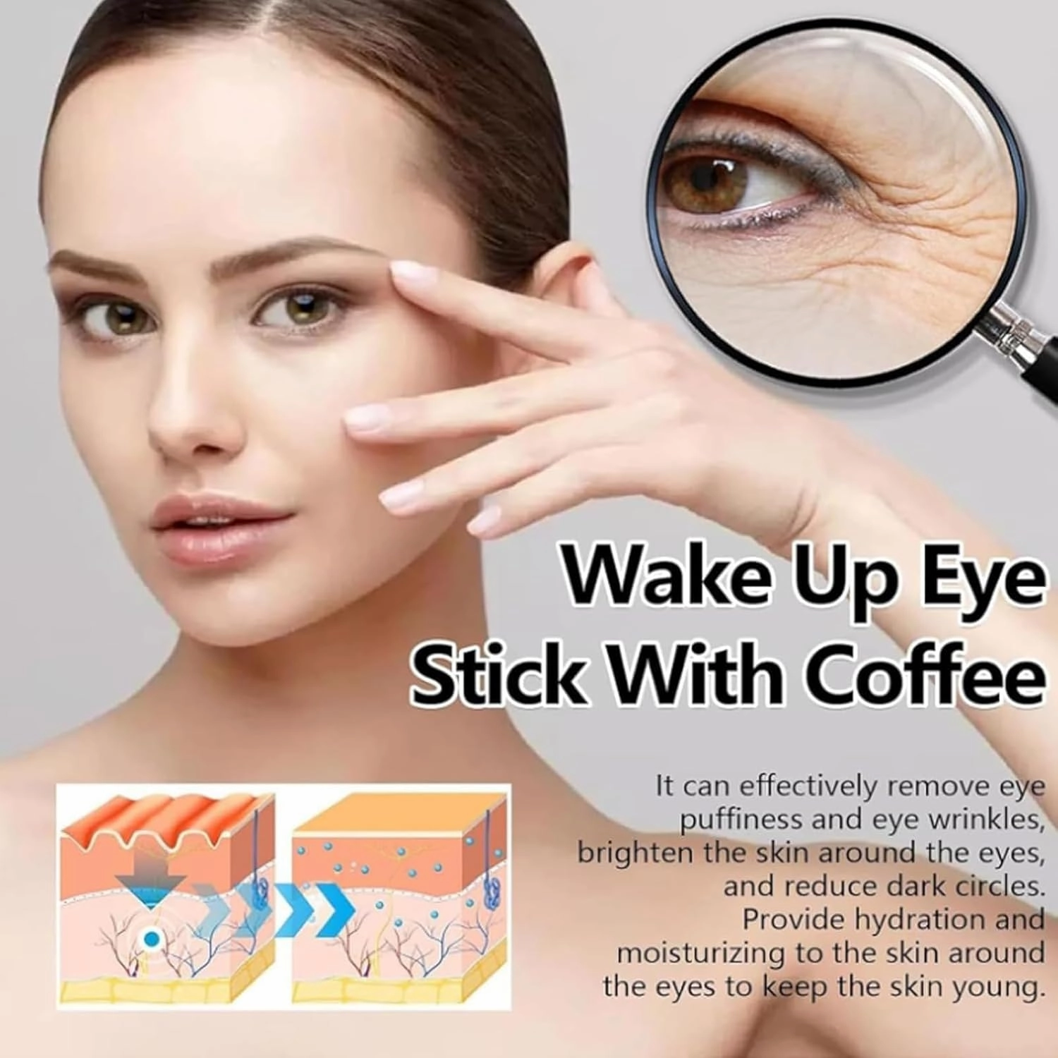 Gentian Anti-Wrinkle Eye Cream, Hankylin Gentian Eye Cream, Gentian Anti-Wrinkle Firming Eye Cream for Eye Bags, Reducing Fine Lines, Dark Circles Puffiness and Bags Under Eyes-20g (5Pcs)