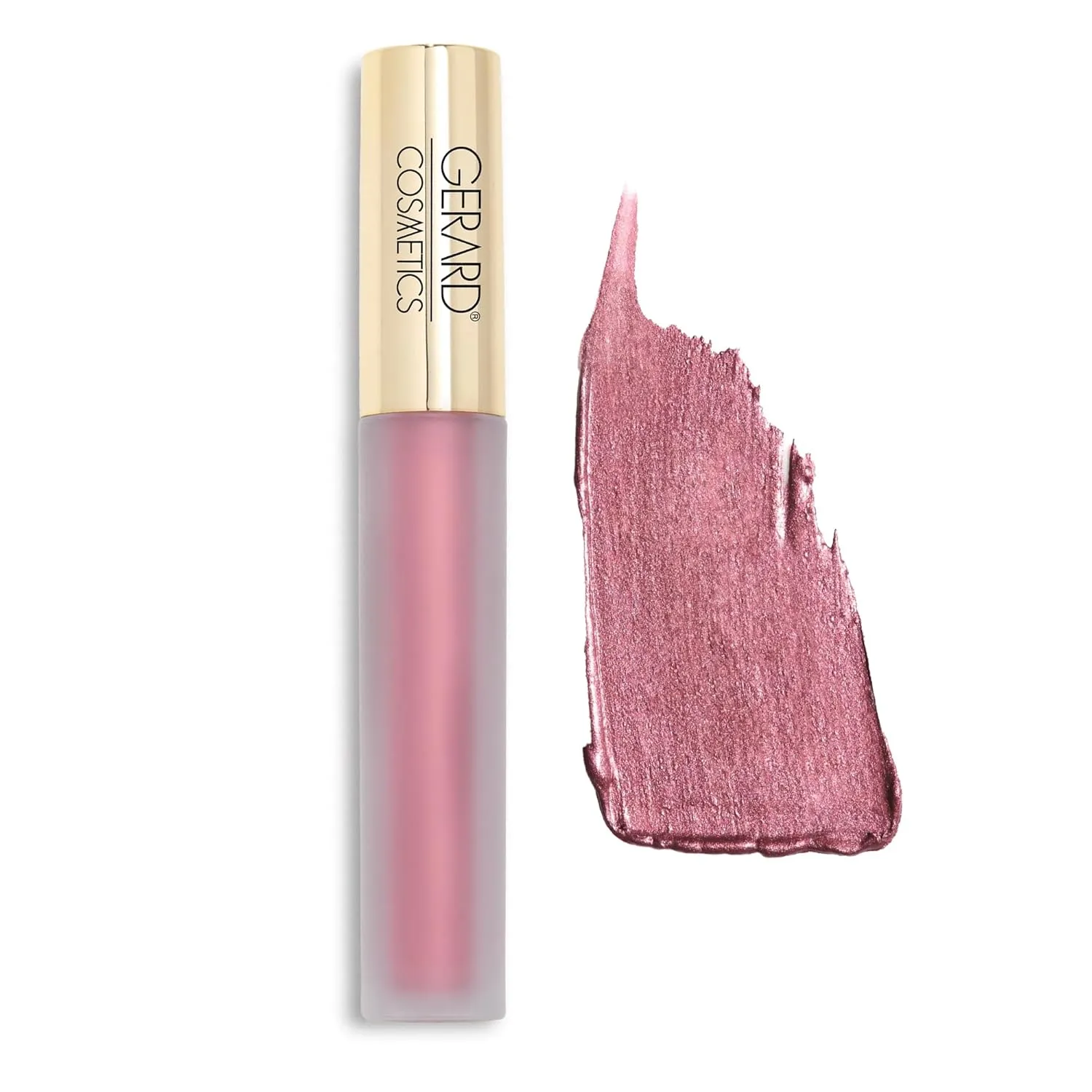 Gerard Cosmetics Metal Matte Liquid Lipstick It's Complicated, Mauve Purple Lipstick with Metallic Matte Finish, Super Pigmented Shimmer Matte Lipstick, Cruelty Free & Made in the USA