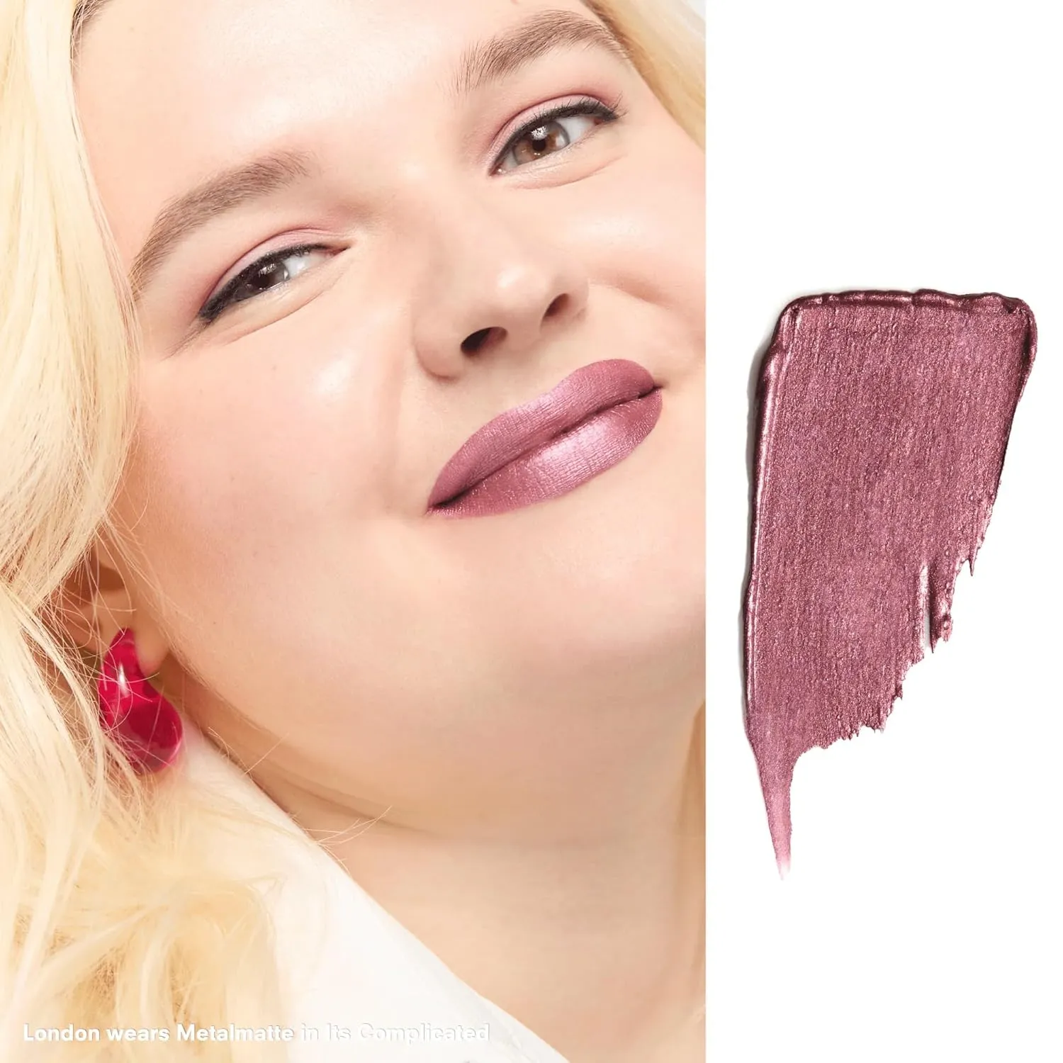 Gerard Cosmetics Metal Matte Liquid Lipstick It's Complicated, Mauve Purple Lipstick with Metallic Matte Finish, Super Pigmented Shimmer Matte Lipstick, Cruelty Free & Made in the USA
